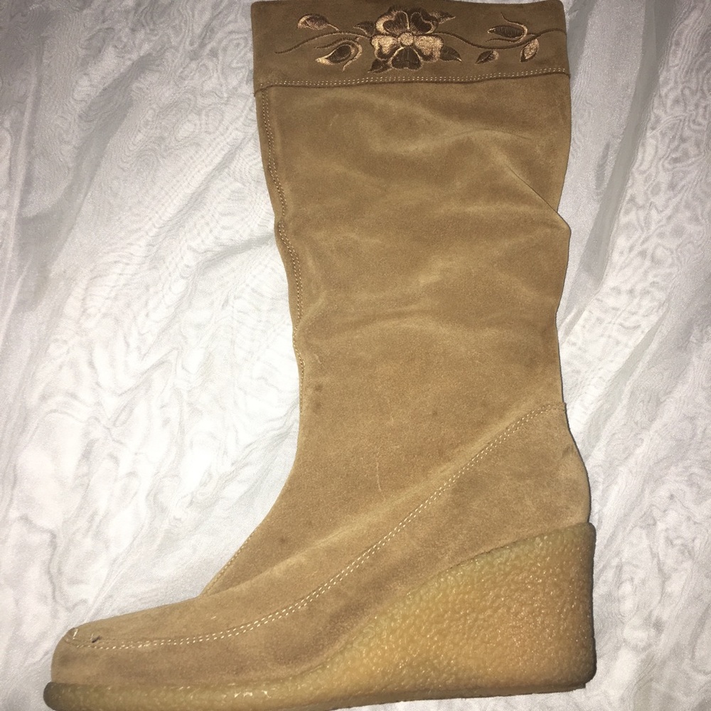 Brown Suede Boots US 7.5